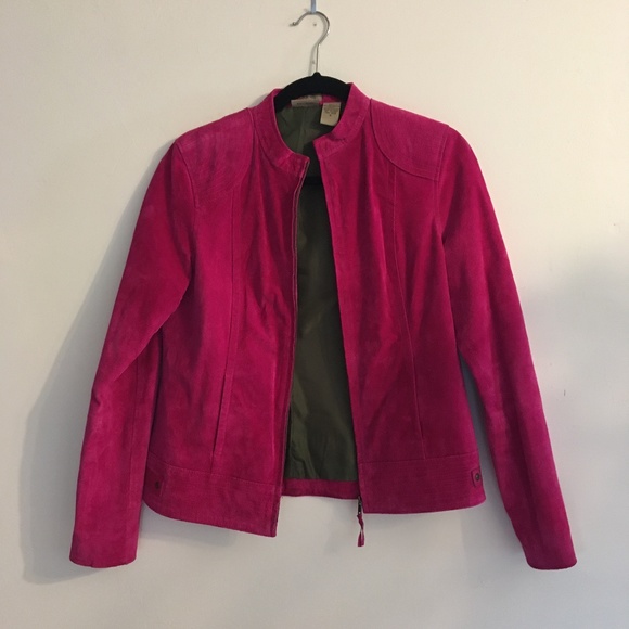 Ruff Hewn pink suede jacket size small - Picture 5 of 9